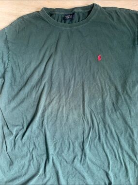 Polo by Ralph Lauren Dark Green Crew Neck T-Shirt with Red Pony